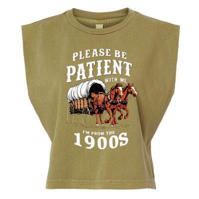 Please Be Patient With Me IM From The 1900s Vintage Garment-Dyed Women's Muscle Tee