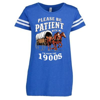 Please Be Patient With Me IM From The 1900s Vintage Enza Ladies Jersey Football T-Shirt