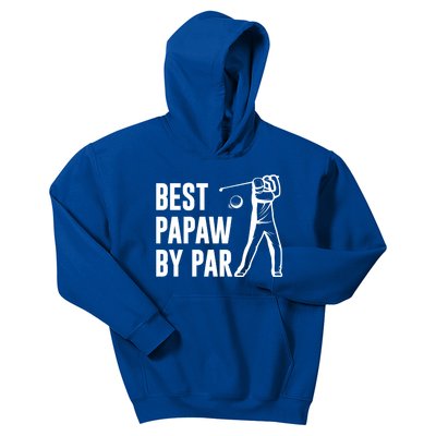 Papaw By Par Fathers Day Gift Golf Lover Gift Kids Hoodie