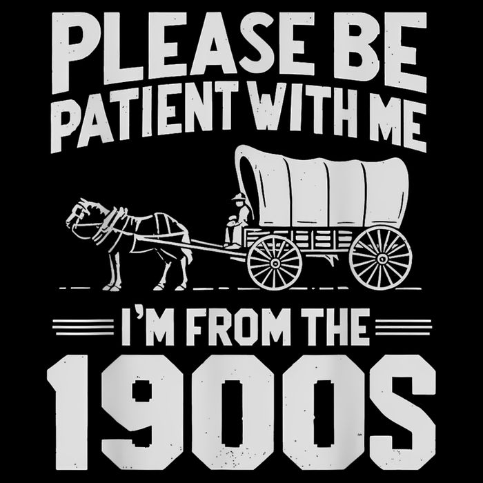 Please Be Patient IM From The 1900s Funny Over The Hill Drawstring Bag