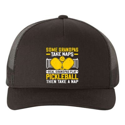 Pickle Ball Player Coach Grandpa For Paddleball Lover Fans Yupoong Adult 5-Panel Trucker Hat