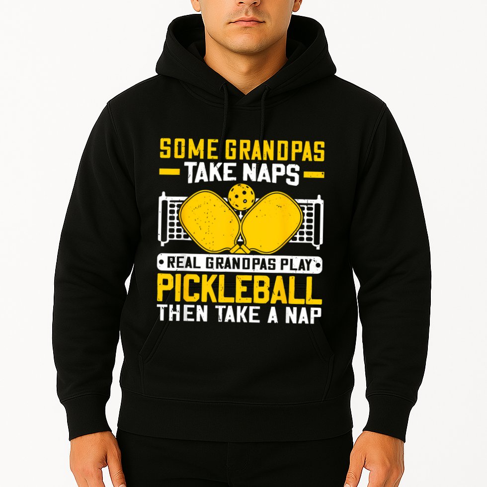 Pickle Ball Player Coach Grandpa For Paddleball Lover Fans Hoodie