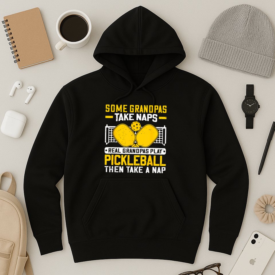 Pickle Ball Player Coach Grandpa For Paddleball Lover Fans Hoodie