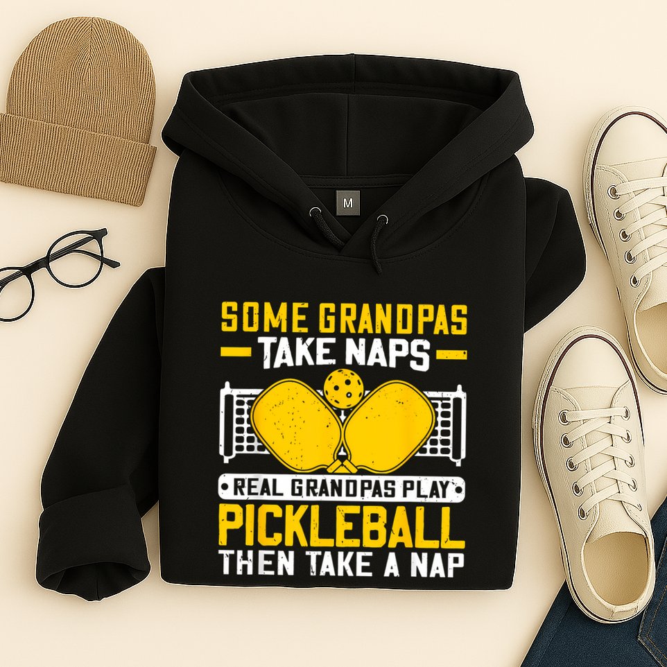 Pickle Ball Player Coach Grandpa For Paddleball Lover Fans Hoodie