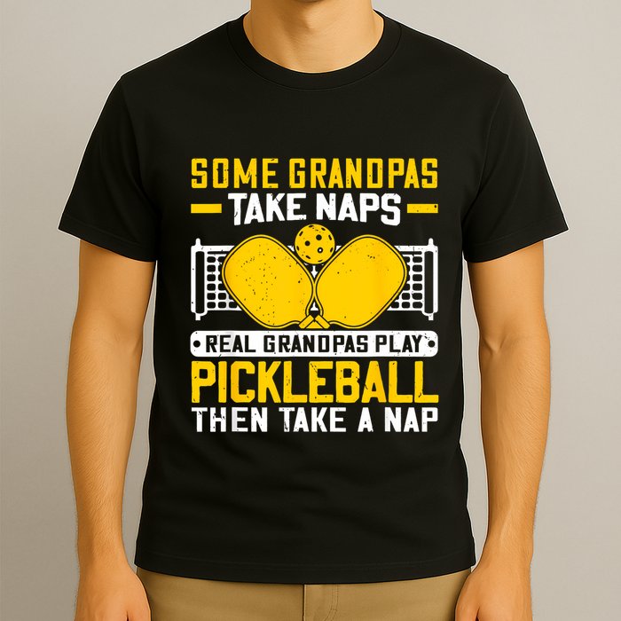 Pickle Ball Player Coach Grandpa For Paddleball Lover Fans T-Shirt