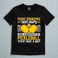 Pickle Ball Player Coach Grandpa For Paddleball Lover Fans T-Shirt