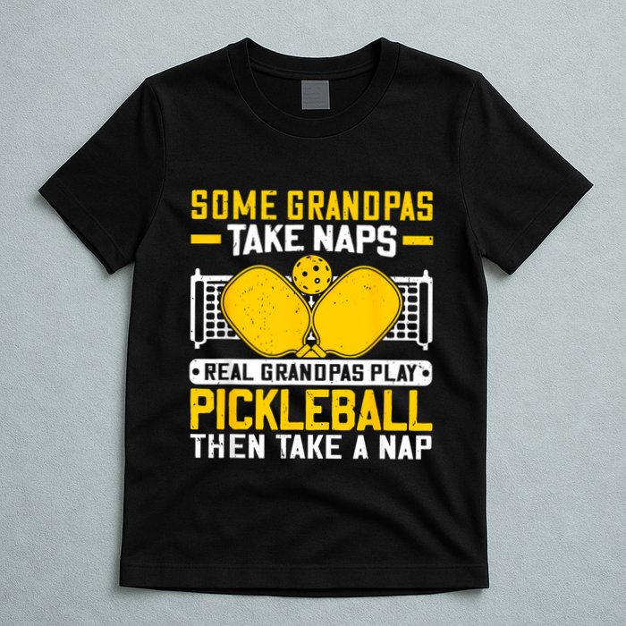 Pickle Ball Player Coach Grandpa For Paddleball Lover Fans T-Shirt