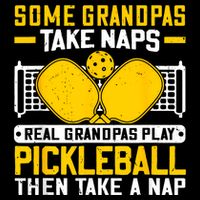 Pickle Ball Player Coach Grandpa For Paddleball Lover Fans 7-Panel Snapback Hat