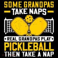 Pickle Ball Player Coach Grandpa For Paddleball Lover Fans Drawstring Bag