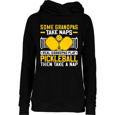 Pickle Ball Player Coach Grandpa For Paddleball Lover Fans Womens Funnel Neck Pullover Hood