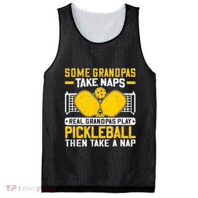 Pickle Ball Player Coach Grandpa For Paddleball Lover Fans Mesh Reversible Basketball Jersey Tank