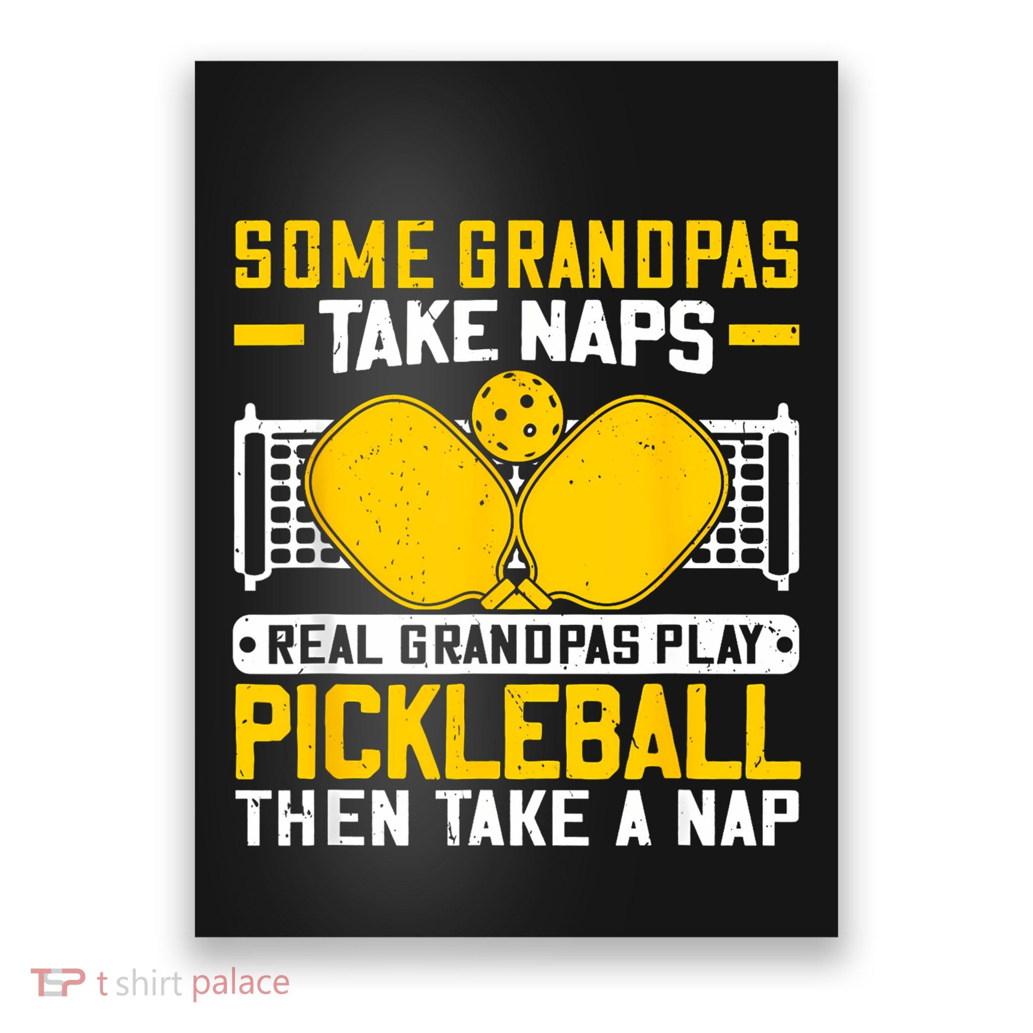 Pickle Ball Player Coach Grandpa For Paddleball Lover Fans Poster