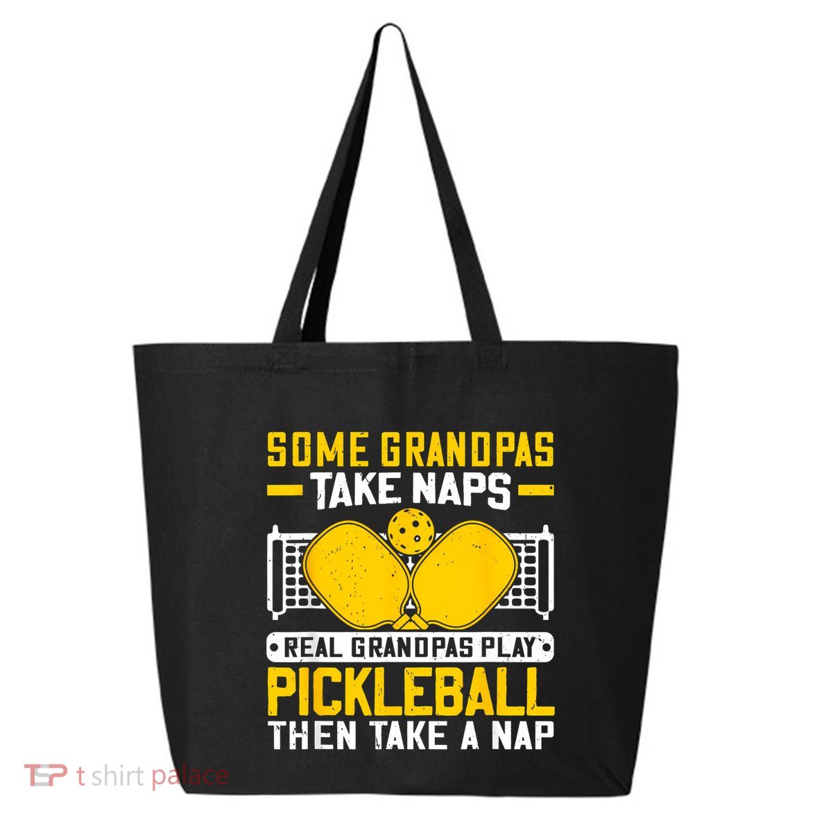 Pickle Ball Player Coach Grandpa For Paddleball Lover Fans 25L Jumbo Tote