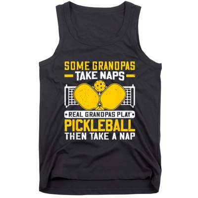 Pickle Ball Player Coach Grandpa For Paddleball Lover Fans Tank Top