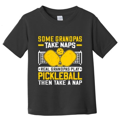 Pickle Ball Player Coach Grandpa For Paddleball Lover Fans Toddler T-Shirt