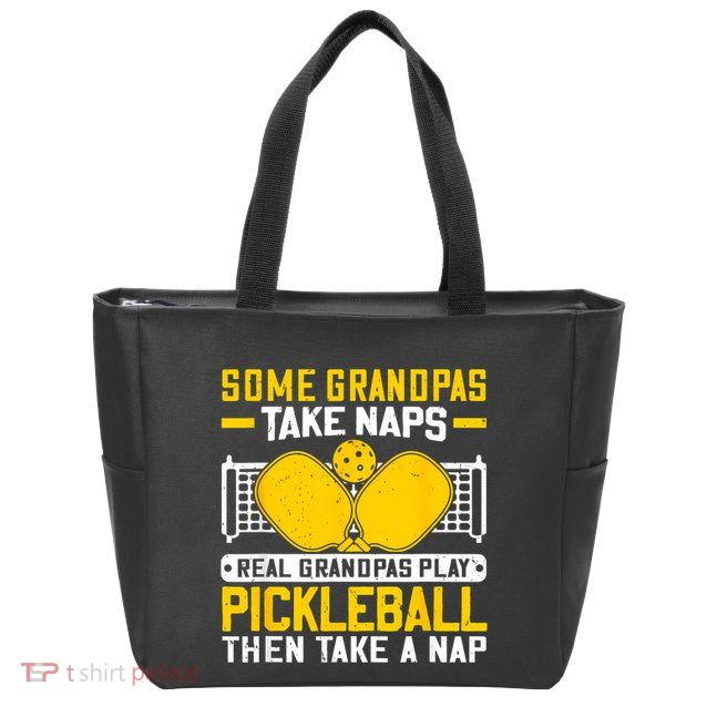 Pickle Ball Player Coach Grandpa For Paddleball Lover Fans Zip Tote Bag