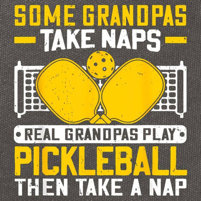 Pickle Ball Player Coach Grandpa For Paddleball Lover Fans Cotton Canvas Backpack