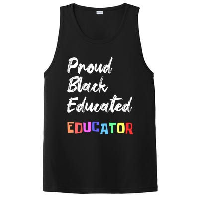 Proud Black Pretty Educated Educator Petty Queen Gift PosiCharge Competitor Tank