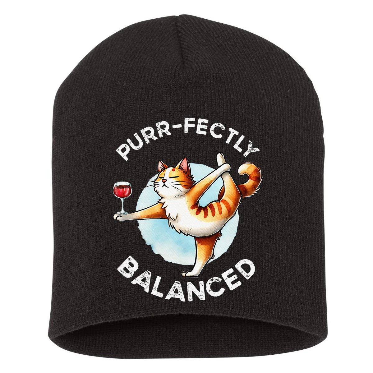 Purfectly Balanced Short Acrylic Beanie