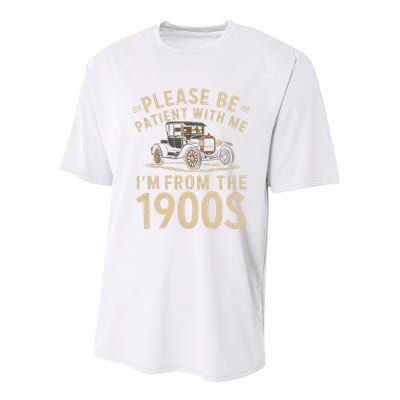 Please Be Patient With Me I'm From The 1900s Vintage Car Youth Performance Sprint T-Shirt