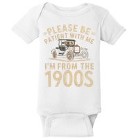 Please Be Patient With Me I'm From The 1900s Vintage Car Baby Bodysuit
