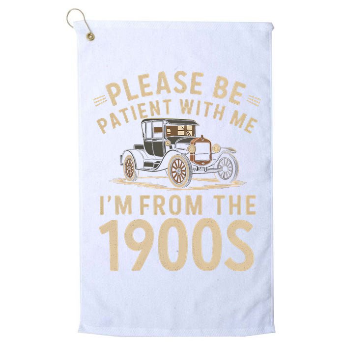 Please Be Patient With Me I'm From The 1900s Vintage Car Golf Towel