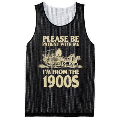 Please Be Patient With Me I'm From 1900s Mesh Reversible Basketball Jersey Tank