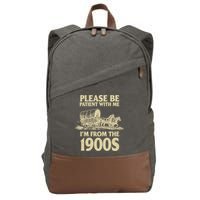 Please Be Patient With Me I'm From 1900s Cotton Canvas Backpack