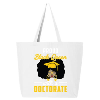 Proud Black Queen Phd Doctorate Degree Graduation Great Gift 25L Jumbo Tote