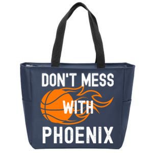 Phoenix Basketball Quote Arizona State PHX Basketball Zip Tote Bag