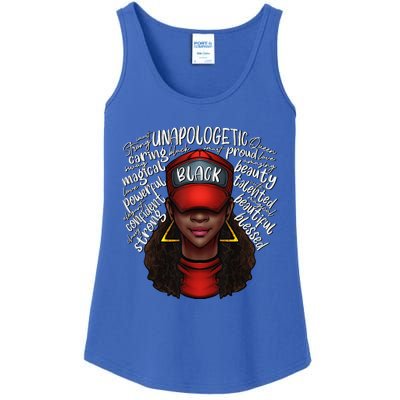 Proud Black Queen African American Ladies BHM Ladies Essential Tank