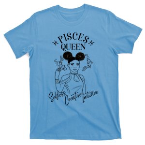 Pisces Black Queen Horoscope African American/caribbean Gift T-Shirt