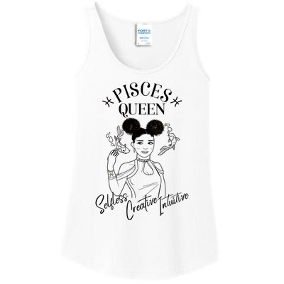 Pisces Black Queen Horoscope African American/caribbean Gift Ladies Essential Tank