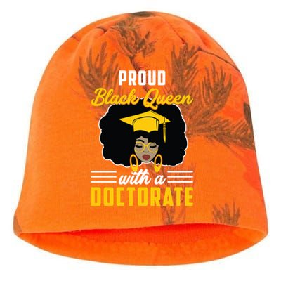 Proud Black Queen Phd Doctorate Degree Graduation Cool Gift Kati - Camo Knit Beanie