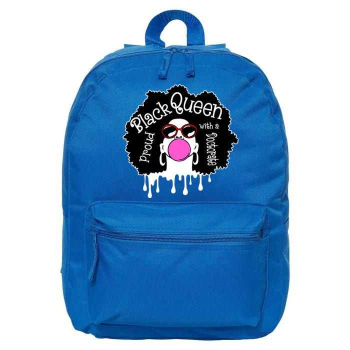 Proud Black Queen Phd Doctorate Degree Phdiva Graduation Cool Gift 16 in Basic Backpack