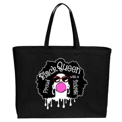 Proud Black Queen Phd Doctorate Degree Phdiva Graduation Cool Gift Cotton Canvas Jumbo Tote