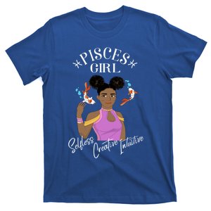 Pisces Black Queen Zodiac African American/caribbean Gift T-Shirt