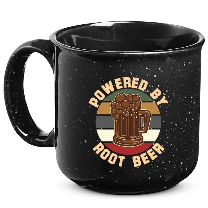 Powered By Root Beer 15oz Campfire Ceramic Mug