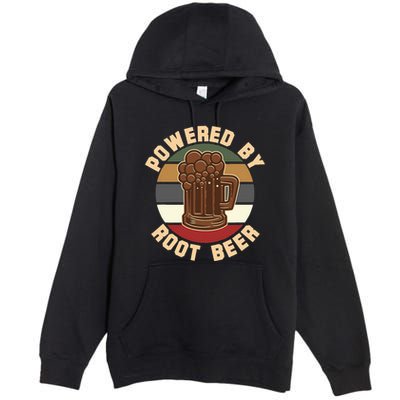 Powered By Root Beer Premium Pullover Hoodie