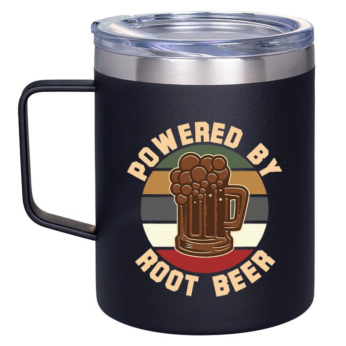 Powered By Root Beer 12oz Stainless Steel Coffee Mug
