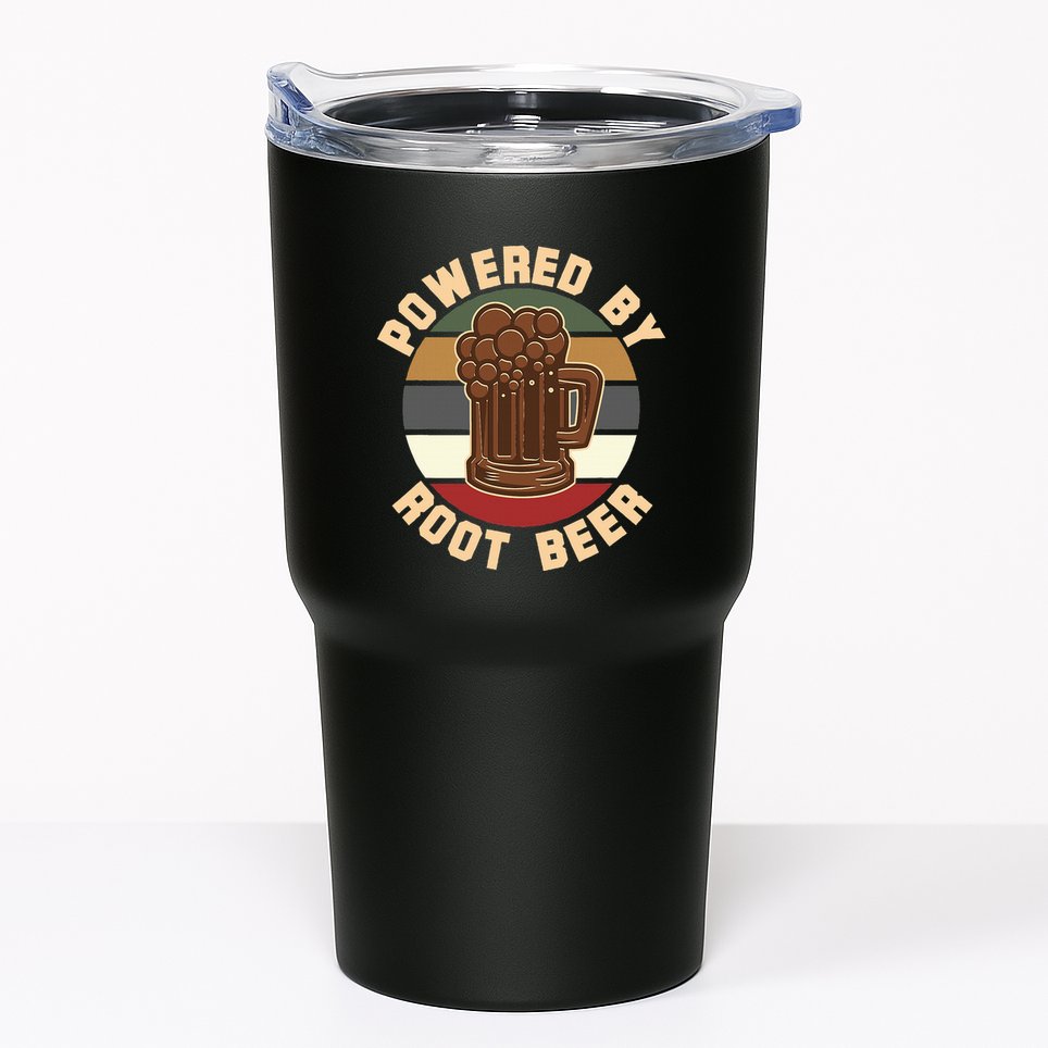 Powered By Root Beer Tumbler