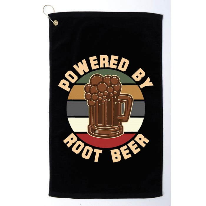 Powered By Root Beer Golf Towel