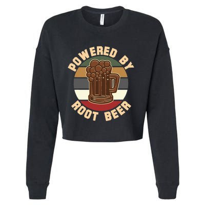 Powered By Root Beer Cropped Pullover Crew