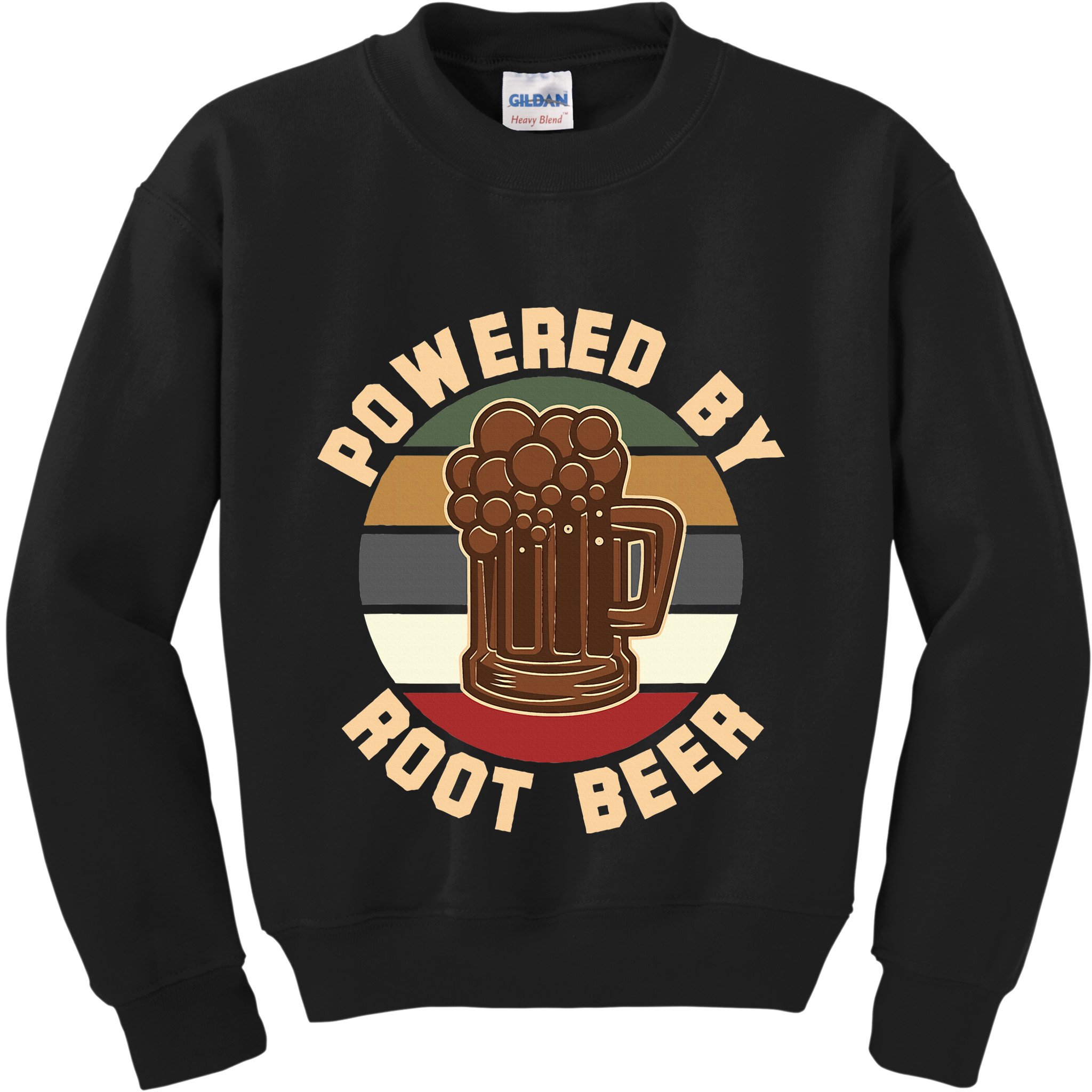 Powered By Root Beer Kids Sweatshirt