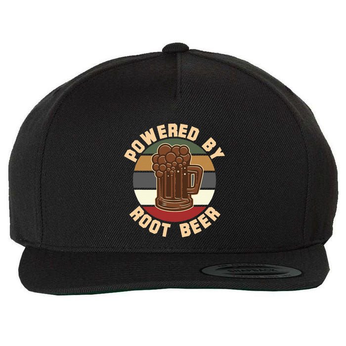 Powered By Root Beer Wool Snapback Cap