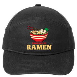 Powered By Ramen Japanese Anime Noodles 7-Panel Snapback Hat