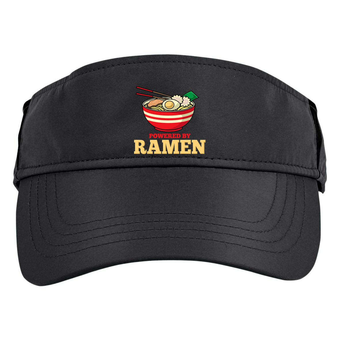Powered By Ramen Japanese Anime Noodles Adult Drive Performance Visor