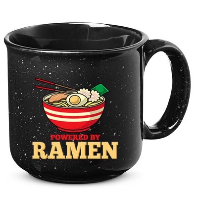 Powered By Ramen Japanese Anime Noodles 15oz Campfire Ceramic Mug