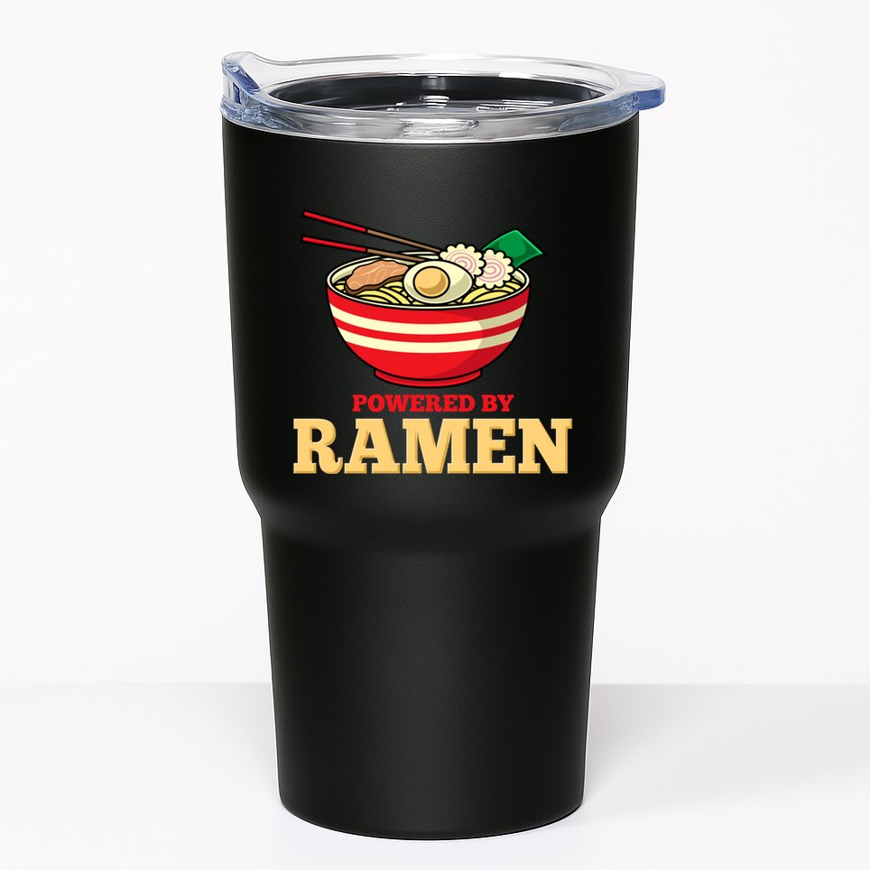 Powered By Ramen Japanese Anime Noodles Tumbler