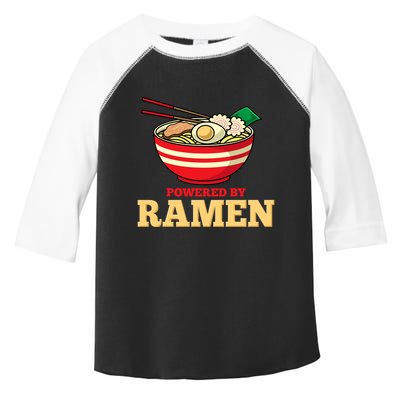 Powered By Ramen Japanese Anime Noodles Toddler Fine Jersey T-Shirt